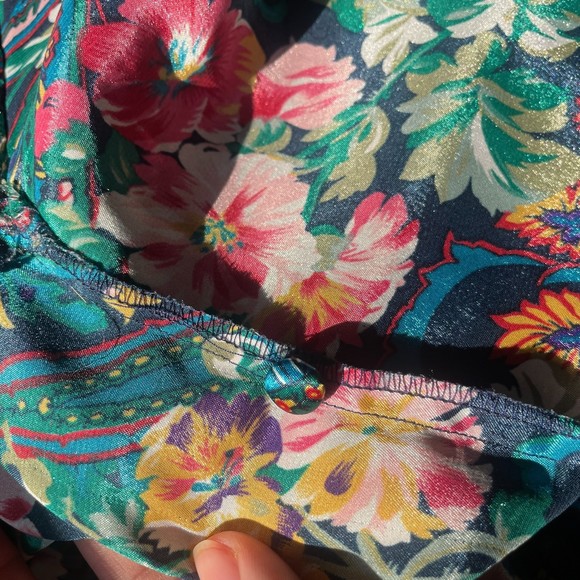 Vintage Victoria's Secret Gold Label Silky Oversized Sleep Shirt M - Picture 11 of 12